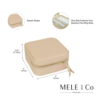 Stow and Go Travel Jewelry Box - Buff