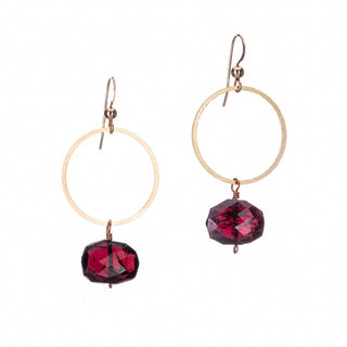 XL Rhea Earrings - Garnet