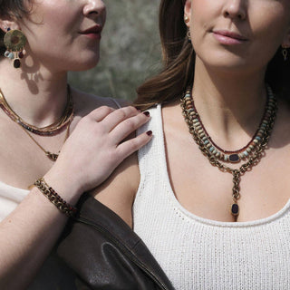 Garnet Oso Necklace