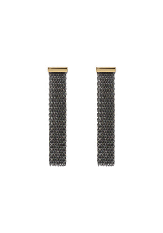 Fringe 2tone Earrings- Small