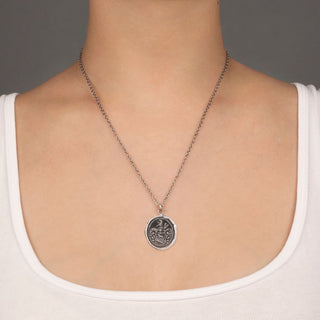 Heart of The Wolf Bronze Talisman Necklace - Special Order