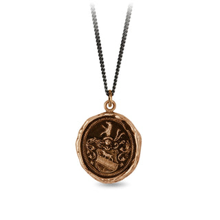 Heart of The Wolf Bronze Talisman Necklace - Special Order