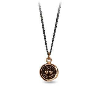 Hearts Bronze Talisman Necklace