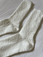 Load image into Gallery viewer, Le Bon Shoppe Cottage Socks - White Linen