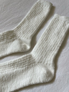 Le Bon Shoppe Cottage Socks - White Linen
