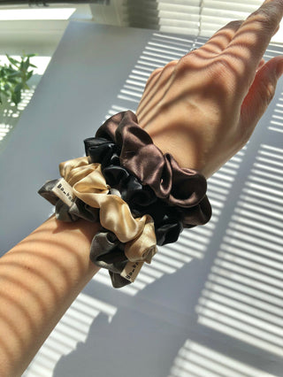 Pure Silk Every Day Scrunchies - Neutrals