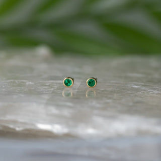 Yellow Simplicity Emerald Stud