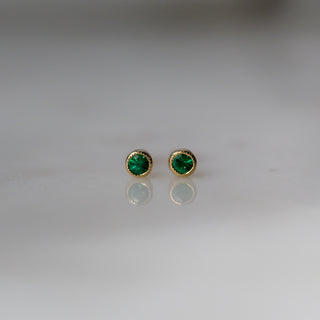 Yellow Simplicity Emerald Stud