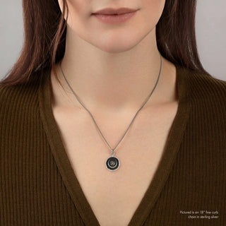 Lotus Flower Talisman Necklace Sterling Silver