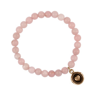 Loving Appreciation Talisman - Pink Opal Stone Stretch Bracelet