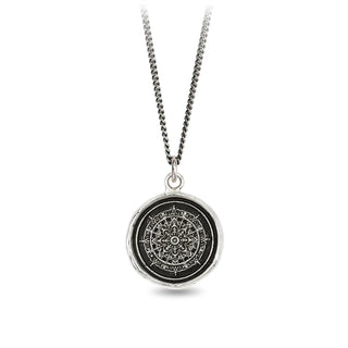 Mandala Talisman Necklace Sterling Silver