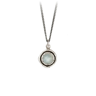 Moonstone Faceted Stone Talisman Necklace