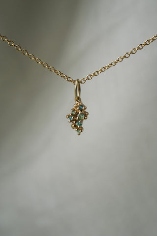 Moss Teal Sapphire Charm