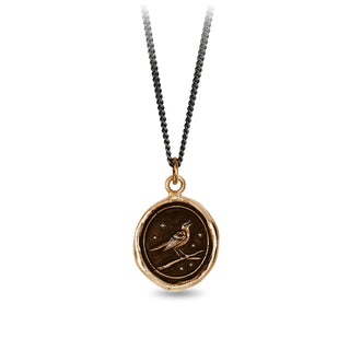 Nightingale Bronze Talisman Necklace - Special Order
