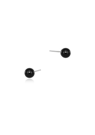 Onyx Sterling Silver Stud Earrings