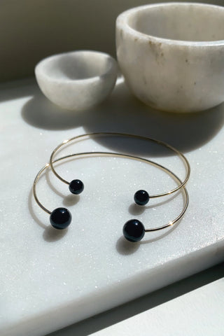Onyx Gold Bracelet