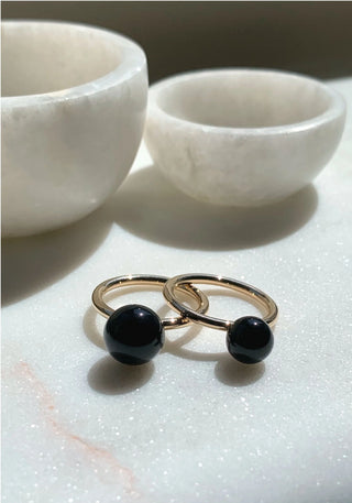 Onyx Gold Ring