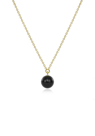 Onyx Small Gold Pendant