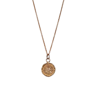 Direction 14k Rose Gold Talisman Necklace