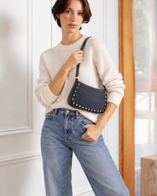 Stefani Studded Bag - Dutch Blue Ocean Nappa