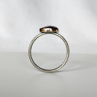 Striped Amethyst Statement Ring