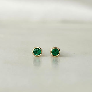 Yellow Simplicity Emerald Stud