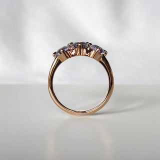 Lavender Trinity Sapphire Ring