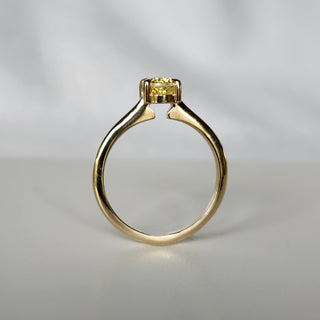 Oval Yellow Sapphire Ring