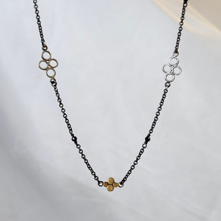 Black Spinel Charm Necklace