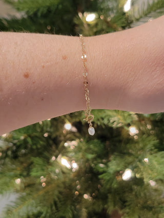 Oval Shimmer Pearl Bracelet