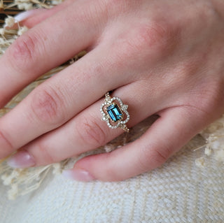 Prismatic Montana Sapphire Ring