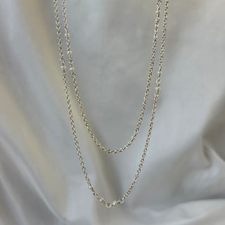 Extra Long Layering Chain With Pearls