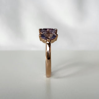 Lavender Trinity Sapphire Ring