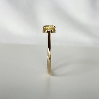 Oval Yellow Sapphire Ring