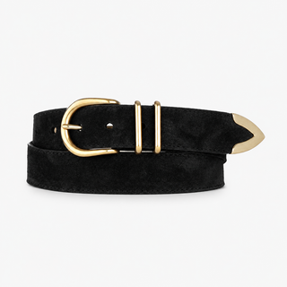 Fayla Suede Belt - Black