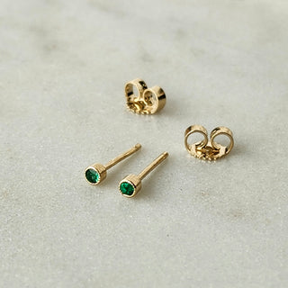 Yellow Simplicity Emerald Stud