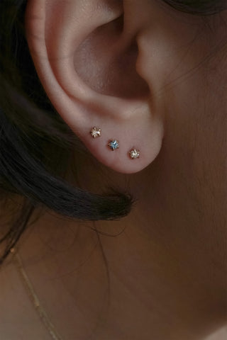 Moondew Salt & Pepper Diamond Stud