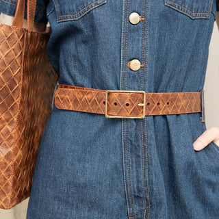 Caloe Large Weave - Brown