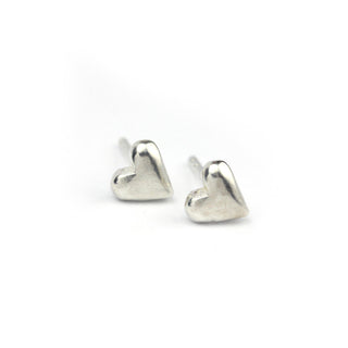 Sterling Silver "Heart" Sculpted Studs