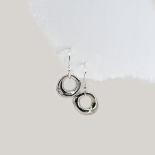 Sterling Silver Skinny Luck Drop Earrings