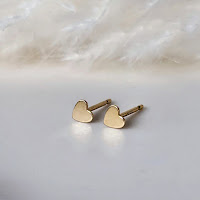 Tiny Heart Studs