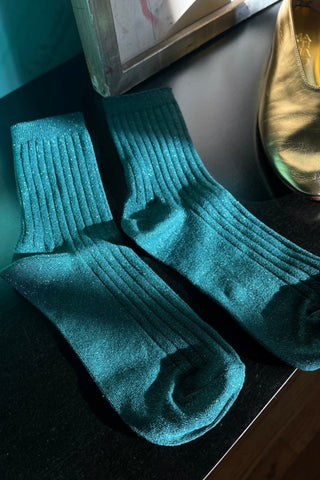 Le Bon Shoppe Her Modal Socks - Spruce Glitter