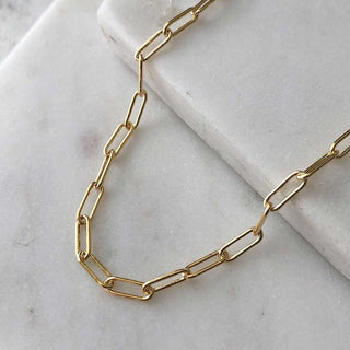 Yellow Gold Filled Medium Smooth Connection Chain Necklace