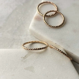 14K Gold-Filled Stacking Serpentine Bands