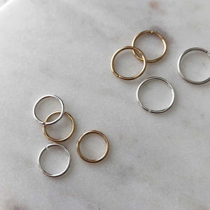 Strut Jewelry 14K Gold-Filled Smooth Sleeper Hoops
