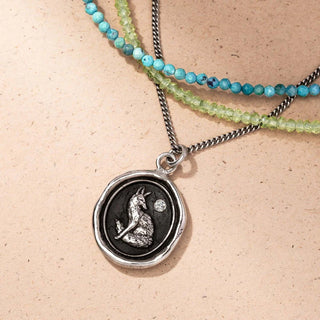 Trust in Yourself Diamond Set Talisman Necklace
