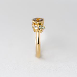 Le Jardin Hexagon Montana Sapphire Ring