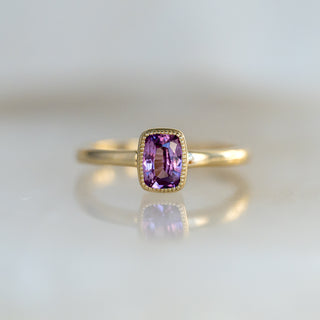 Cushion Cut Pink Sapphire Ring