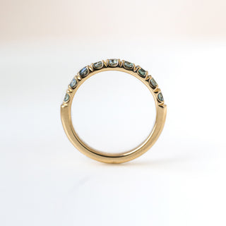 Yellow Gold Montana Sapphire Band