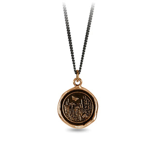 Wild At Heart Bronze Talisman Necklace